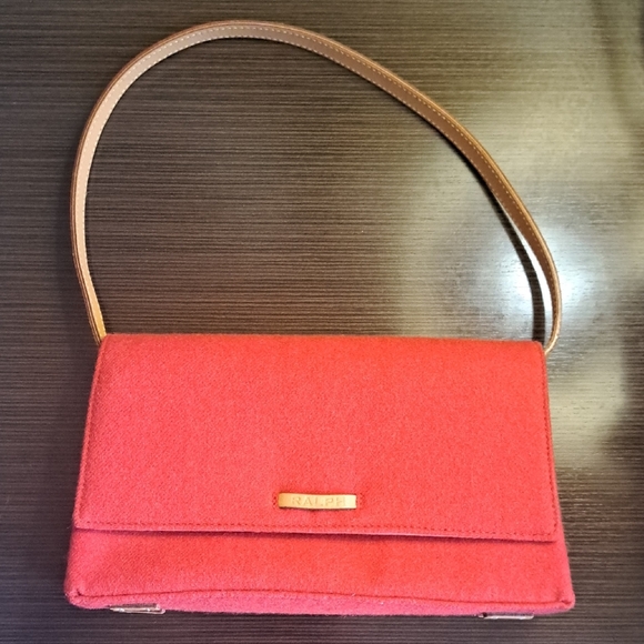 ralph ralph lauren Handbags - RALPH Ralph Lauren Red Wool Sholder Bag